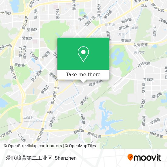 爱联嶂背第二工业区 map