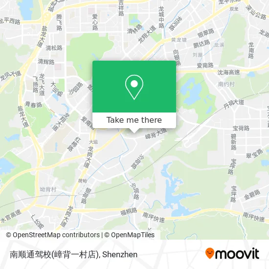 南顺通驾校(嶂背一村店) map