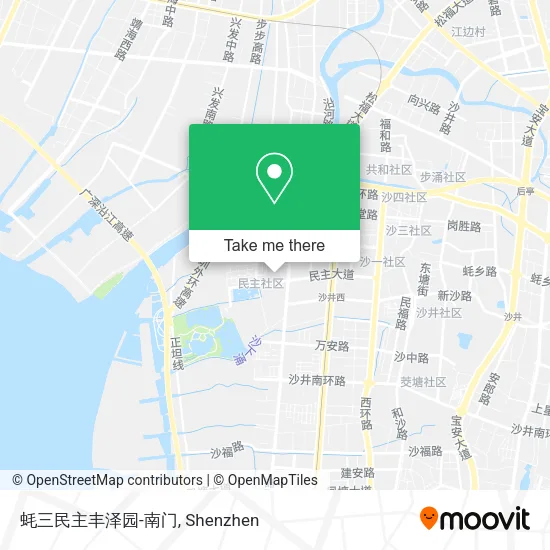 蚝三民主丰泽园-南门 map