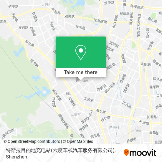 特斯拉目的地充电站(六度车栈汽车服务有限公司) map