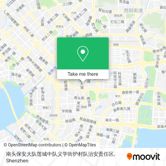 南头保安大队莲城中队义学街护村队治安责任区 map