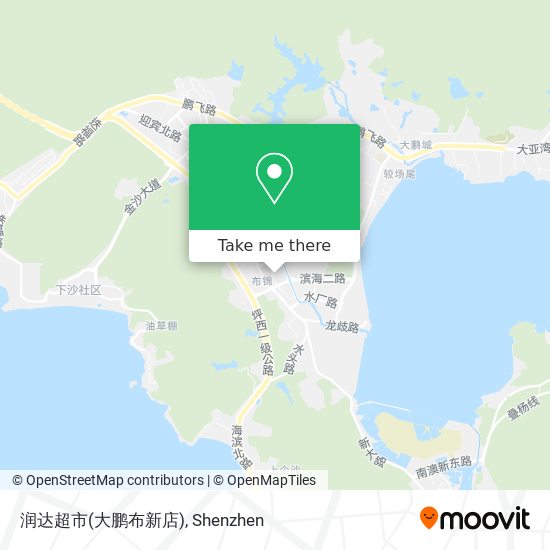 润达超市(大鹏布新店) map