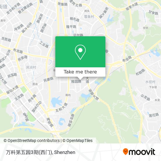 万科第五园3期(西门) map