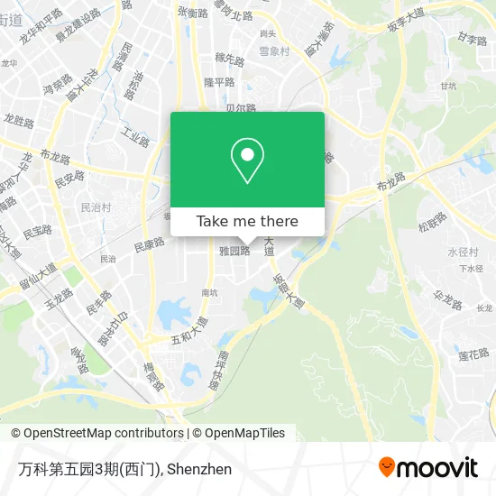 万科第五园3期(西门) map