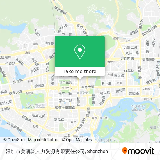深圳市美凯誉人力资源有限责任公司 map