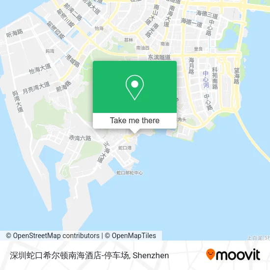 深圳蛇口希尔顿南海酒店-停车场 map