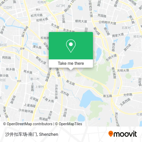 沙井扣车场-南门 map