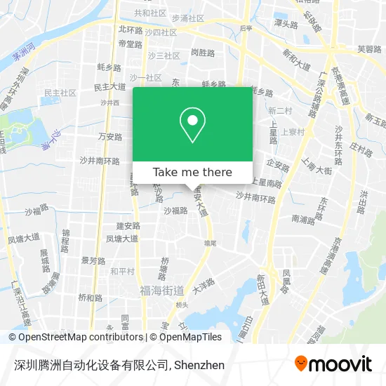 深圳腾洲自动化设备有限公司 map