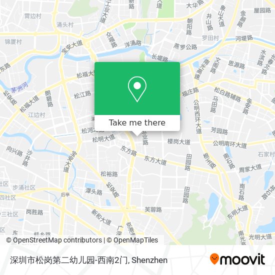 深圳市松岗第二幼儿园-西南2门 map