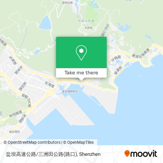 盐坝高速公路/三洲田公路(路口) map