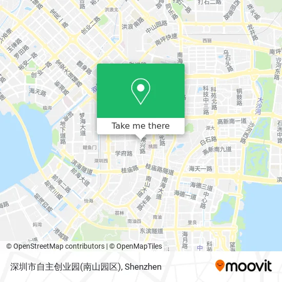 深圳市自主创业园(南山园区) map