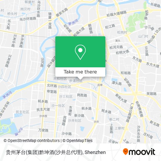 贵州茅台(集团)黔坤酒(沙井总代理) map