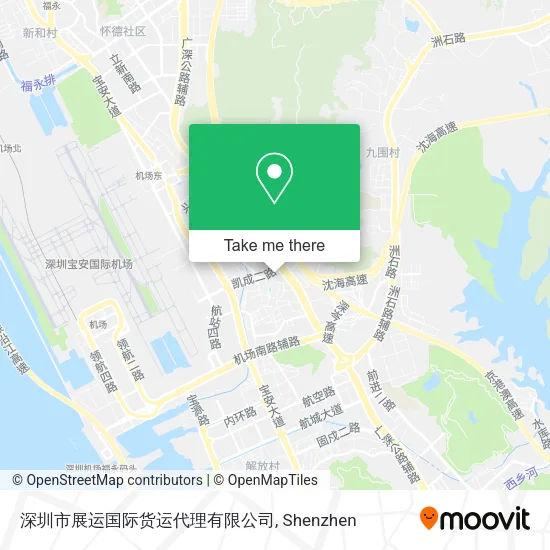 深圳市展运国际货运代理有限公司 map