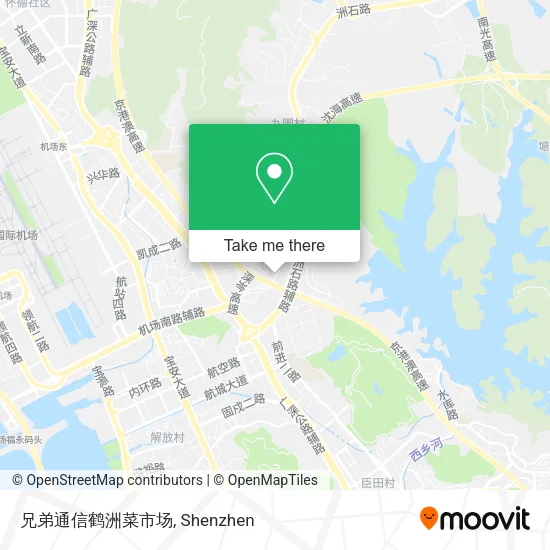 兄弟通信鹤洲菜市场 map