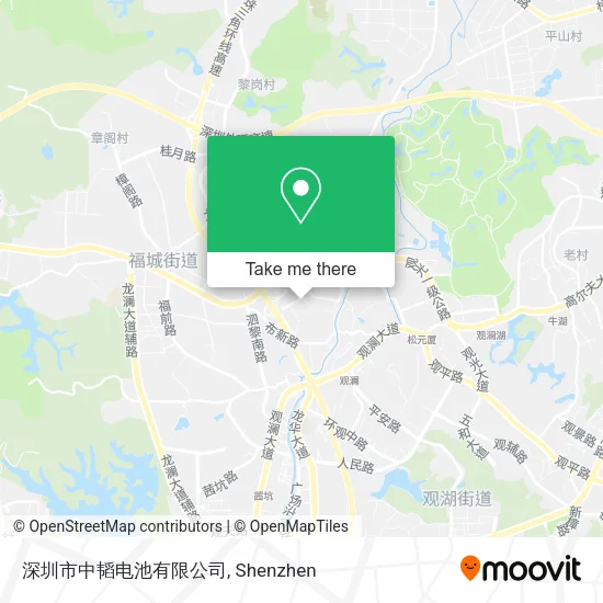 深圳市中韬电池有限公司 map