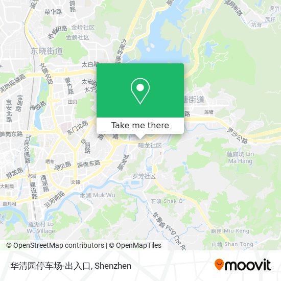 华清园停车场-出入口 map