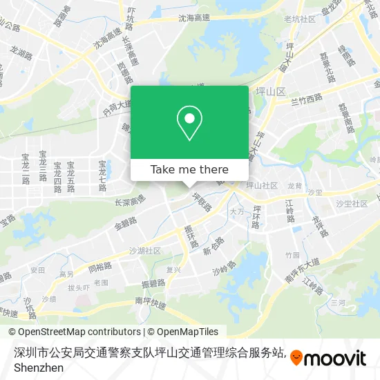 深圳市公安局交通警察支队坪山交通管理综合服务站 map