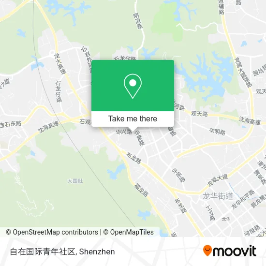 自在国际青年社区 map