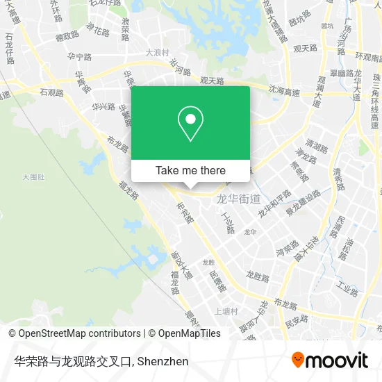 华荣路与龙观路交叉口 map