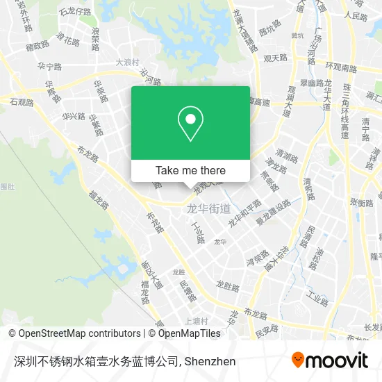深圳不锈钢水箱壹水务蓝博公司 map