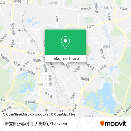 新麦田蛋糕(平湖大街店) map