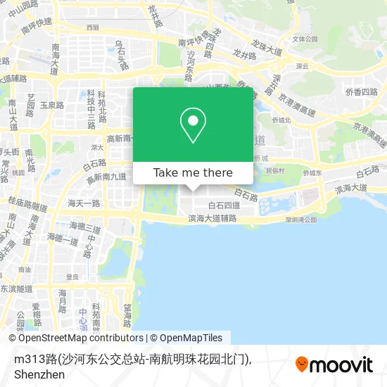 m313路(沙河东公交总站-南航明珠花园北门) map
