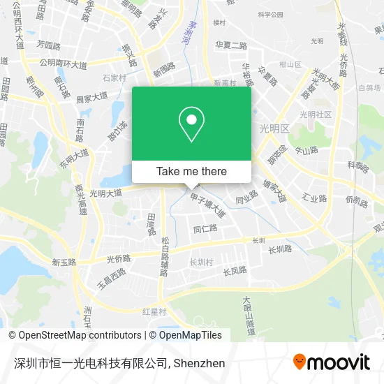 深圳市恒一光电科技有限公司 map