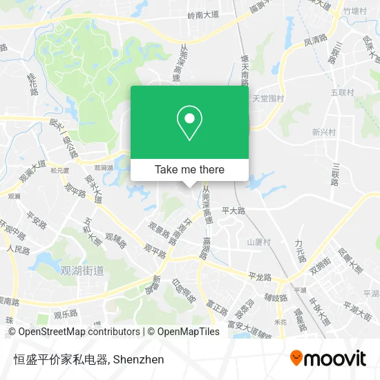 恒盛平价家私电器 map