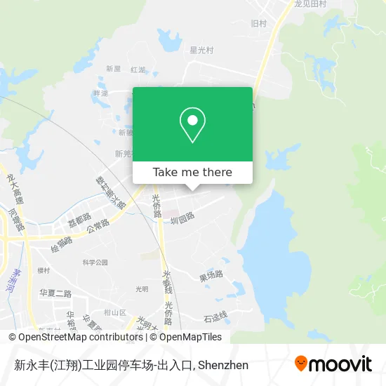 新永丰(江翔)工业园停车场-出入口 map