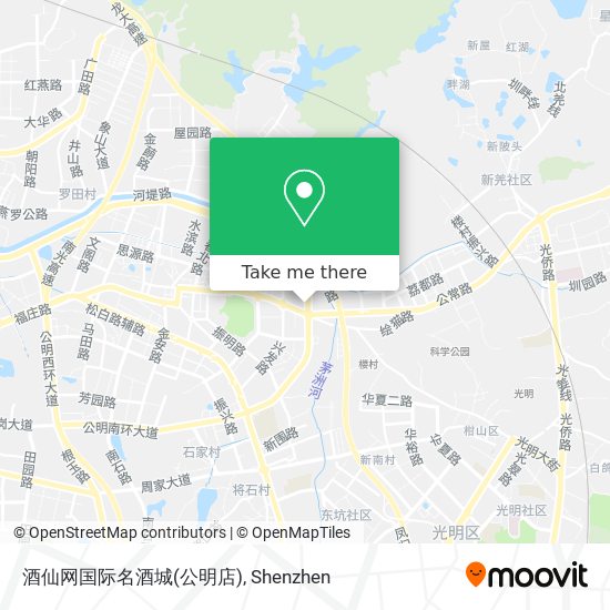 酒仙网国际名酒城(公明店) map