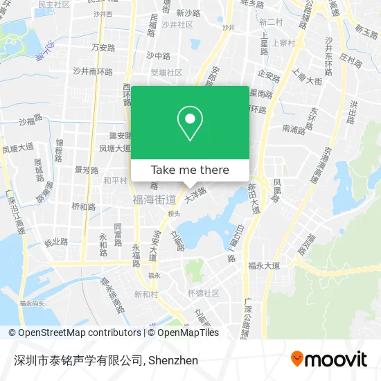 深圳市泰铭声学有限公司 map