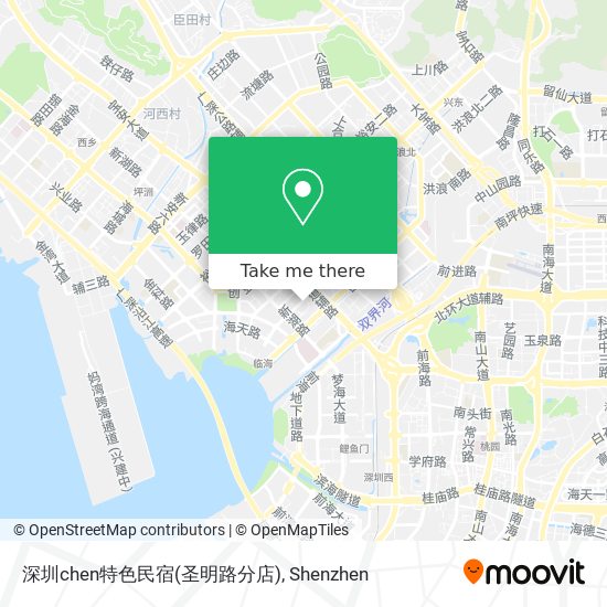深圳chen特色民宿(圣明路分店) map
