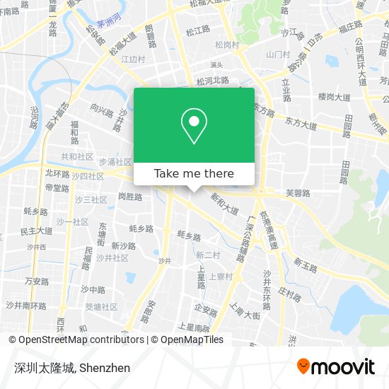 深圳太隆城 map