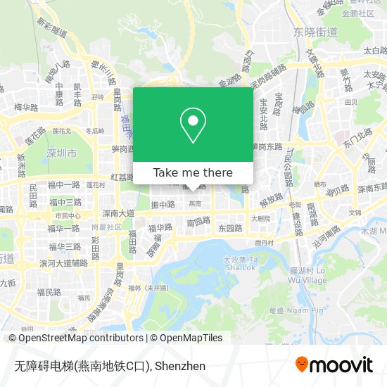无障碍电梯(燕南地铁C口) map