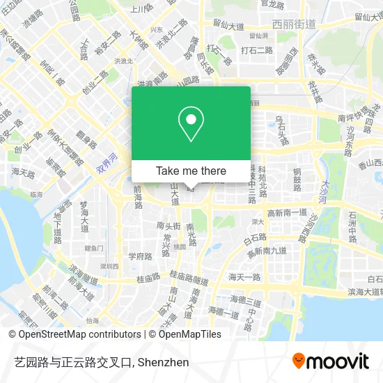艺园路与正云路交叉口 map