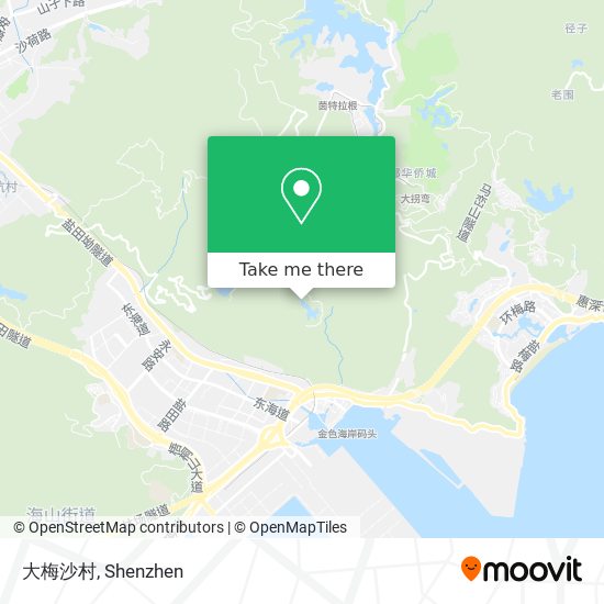 大梅沙村 map