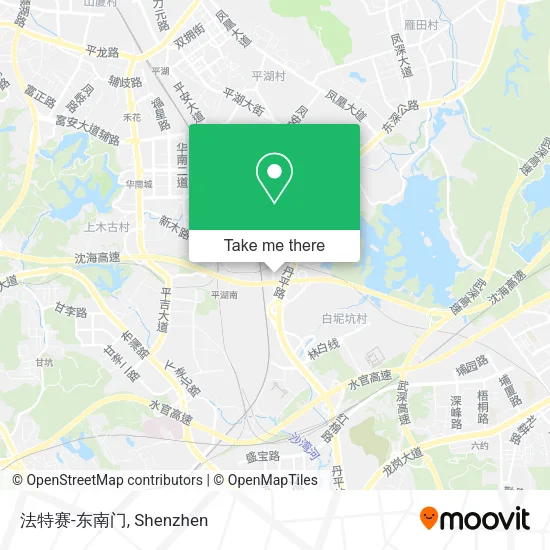 法特赛-东南门 map