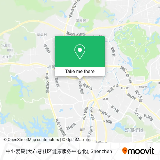 中业爱民(大布巷社区健康服务中心北) map