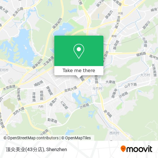 顶尖美业(43分店) map