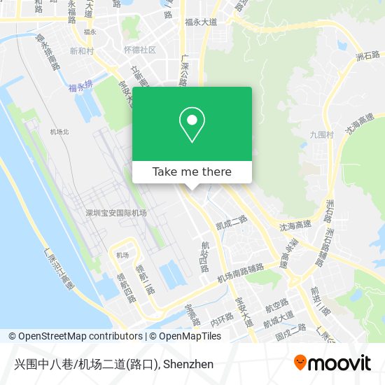 兴围中八巷/机场二道(路口) map