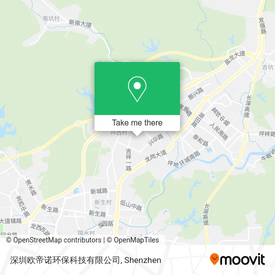 深圳欧帝诺环保科技有限公司 map