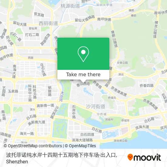 波托菲诺纯水岸十四期十五期地下停车场-出入口 map