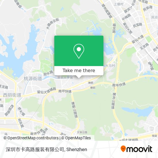 深圳市卡高路服装有限公司 map