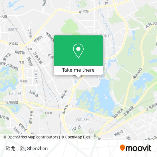 玲龙二路 map