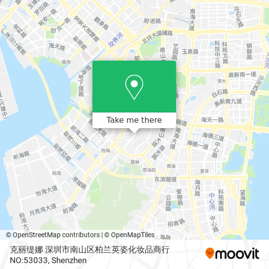 克丽缇娜 深圳市南山区柏兰英姿化妆品商行 NO:53033 map