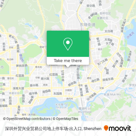 深圳外贸兴业贸易公司地上停车场-出入口 map