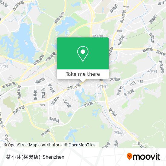 茶小沐(横岗店) map