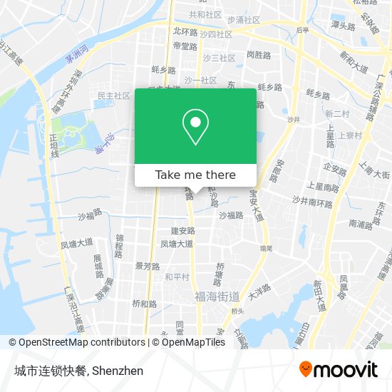 城市连锁快餐 map