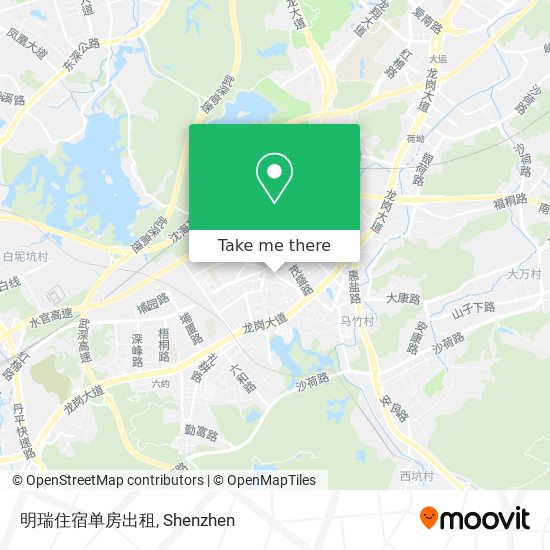 明瑞住宿单房出租 map