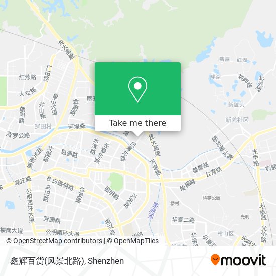 鑫辉百货(风景北路) map